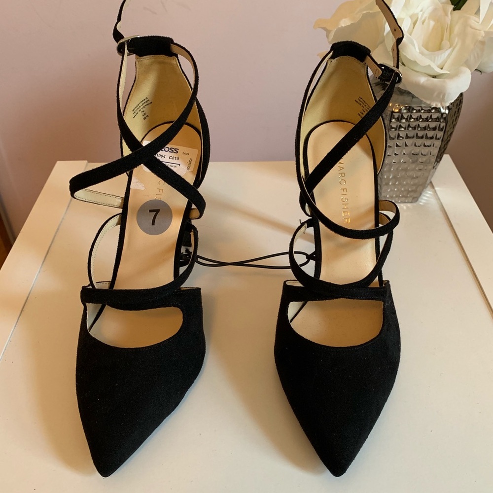 Shade, black, elegant heel